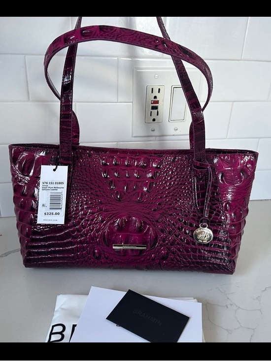 Brahmin Handbags - Brahmin Tonya sugar plum Melbourne leather